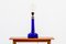 Lampe de Bureau Scandinave en Verre Bleu de Holmegaard, 1960s 2