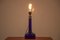 Scandinavian Blue Glass Table Lamp from Holmegaard, 1960s, Image 5