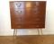 Mid-Century Brass & Walnut Chest of Drawers, 1950s 3