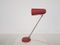 Lámpara de escritorio de metal rojo, años 50, Imagen 4