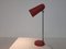 Lampe de Bureau en Métal Rouge, 1950s 2