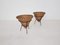 Rattan and Metal Baskets, 1950s, Set of 2, Image 7