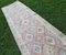 Vintage Distressed Flat Weave Kilim Runner 4