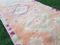 Alfombra turca vintage tejida a mano con naranja pálido y rosa, Imagen 2