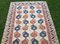 Vintage Blue and Red Oushak Rug, 1970s 6