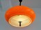 Orange Model Bowl Blown Glass Pendant Lamp from Raak, 1970s 4