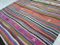 Vintage Turkish Striped Rug, 1970s, Image 8