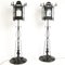 Antique Wrought Iron Floor Lamps, Set of 2 1