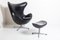 Chaise Egg avec Repose-Pieds par Arne Jacobsen pour Fritz Hansen, 1950s 1