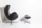 Egg chair con poggiapiedi di Arne Jacobsen per Fritz Hansen, anni '50, Immagine 4