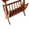 Large Walnut Magazine Rack, 1950s, Image 5