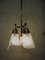 Lámpara de araña Mid-Century con tres puntos de luz, años 60, Imagen 7