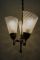 Lámpara de araña Mid-Century con tres puntos de luz, años 60, Imagen 3
