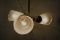 Lámpara de araña Mid-Century con tres puntos de luz, años 60, Imagen 2