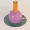 Vintage Lamp with Velvet Shade, Image 4