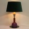 Vintage Lampe mit Samtschirm 7