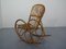 Mid-Century Italian Bamboo Rocking Chair, 1950s 16