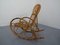Mid-Century Italian Bamboo Rocking Chair, 1950s, Image 6