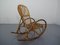 Mid-Century Italian Bamboo Rocking Chair, 1950s 7