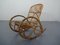 Mid-Century Italian Bamboo Rocking Chair, 1950s, Image 1
