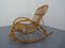 Rocking Chair Mid-Century en Bambou, Italie, 1950s 5