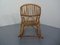 Rocking Chair Mid-Century en Bambou, Italie, 1950s 7