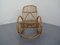 Mid-Century Italian Bamboo Rocking Chair, 1950s 2
