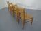 Italian Rush Dining Chairs, 1960s, Set of 4 4