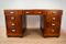 British Art Deco Walnut Desk, 1930s 1