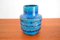 Jarrón de cerámica azul Rimini de Aldo Londi para Bitossi, años 60, Imagen 3