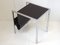 Vintage Leather & Chrome-Plated Steel Side Table with Magazine Rack, 1970s, Image 3