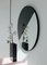Kleiner runder Mixed Zinnt Dualis Orbis Spiegel mit schwarzem Rahmen von Alguacil & Perkoff Ltd 7