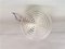 Kleine runde minimalistische Deckenlampe aus Klarglas, 1990er 2