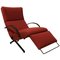 Adjustable Terra Red Fabric P40 Lounge Chair by Osvaldo Borsani for Tecno, 1950s 1