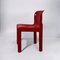 Model 4875 Chair in Glossy Red by Carlo Bartoli for Kartell, 1980s 4