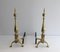 Vintage French Bronze Andirons, 1940s, Set of 2, Image 7