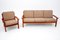 Danish Sofa and Lounge Chair in Teak by Juul Kristensen from Glostrup, 1960s, Set of 2 21