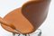 Mid-Century 3217 Drehstuhl mit cognacfarbenem Lederbezug von Arne Jacobsen für Fritz Hansen 6