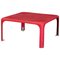 Stapelbarer Roter Demetrio 45 Tisch von Vico Magistretti für Artemide, 1964 1
