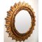 Mid-Century Golden Sun Mirror 15