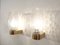 Vintage Brass and Blown Glass Sconces, 1960s, Set of 2 8