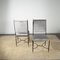 Regency Gray Velvet Chairs in Iron Structure with Brass attributed to Luigi Caccia Dominioni, 1960s, Set of 2, Image 13