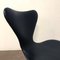 Vintage Black Faux Leather 3107 Butterfly Chair by Arne Jacobsen, 1955 8