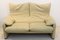 Maralunga 2-Sitzer Sofa aus Leder von Vico Magistretti für Cassina, 1980er 5