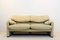 Maralunga 2-Sitzer Sofa aus Leder von Vico Magistretti für Cassina, 1980er 1