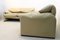 Maralunga Leather Two-Seater Sofa by Vico Magistretti for Cassina, 1980s 12
