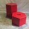 Vintage French Fiberglass Stools, 1970s, Set of 2 1