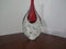 Murano Sommerso Glass Teardrop Vase by Flavio Poli, 1960s 7