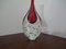 Murano Sommerso Glass Teardrop Vase by Flavio Poli, 1960s, Image 7