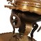 Antique Embossed Brass & Bronze Heating Brazier, Image 4